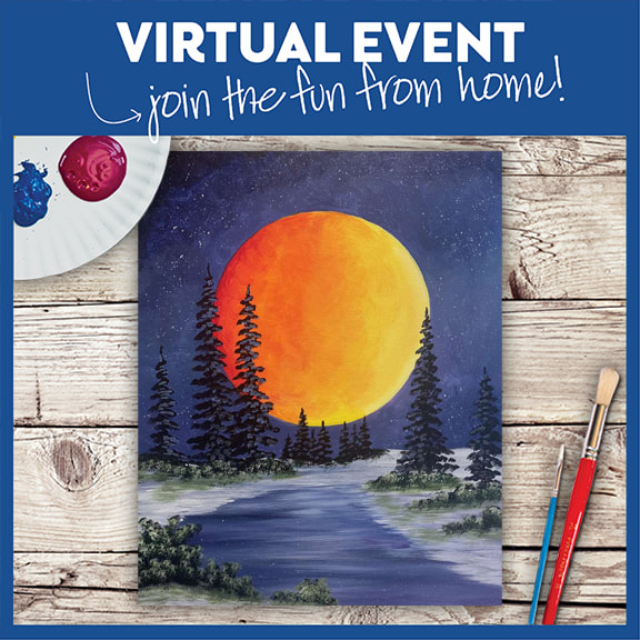 Live virtual paint class - all supplies included -recording available day after and 6 following days